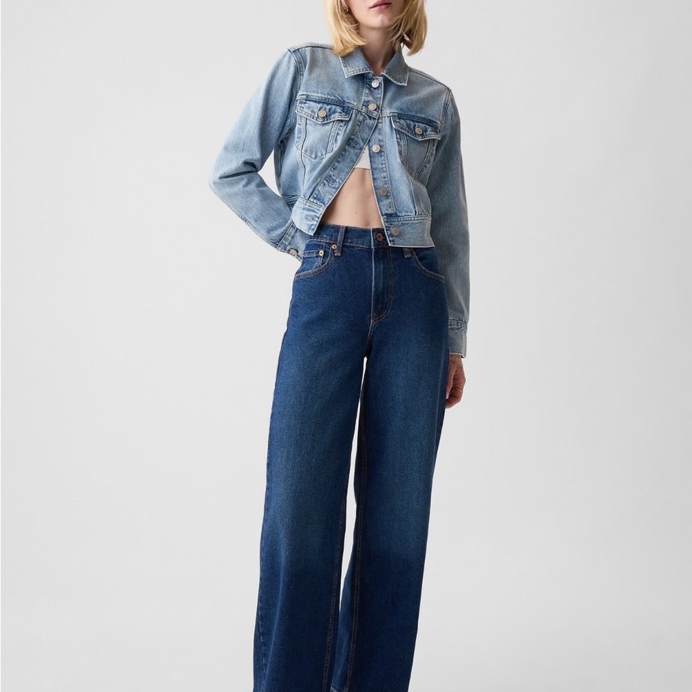 GAP High Rise Wide-Leg Jeans 12/31R. EUC - Picture 2 of 11